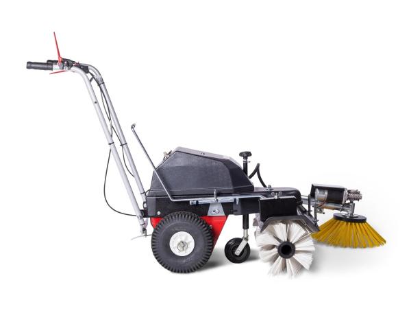Kehrmaschine Limpar Akku 26 mit Seitenbesen Links -AGM Batterie 28Ah -8x2 Poly
